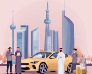 What is the minimum salary requirement for car financing in Kuwait?