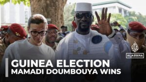 Guinea coup leader Mamady Doumbouya wins presidential election - Guinea