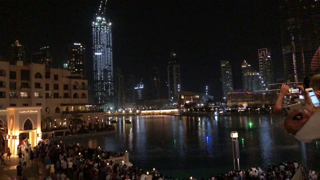 Anthem of Saudi Arabia Burj Halifa 4K - هذا الفيديو